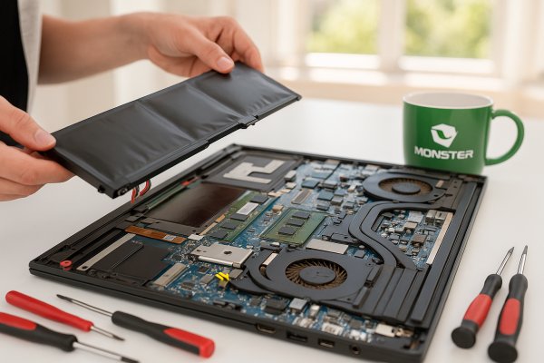 Monster Laptop Batarya Değişimi